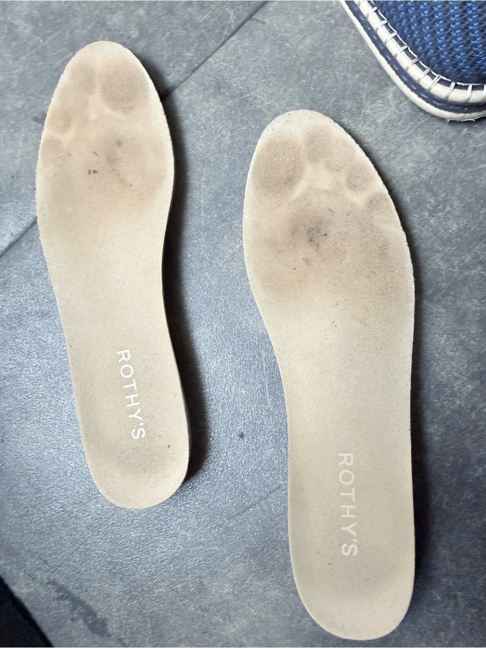 Rothy's Blue Knit Espadrille Ballet Flat - Picture 12 of 16